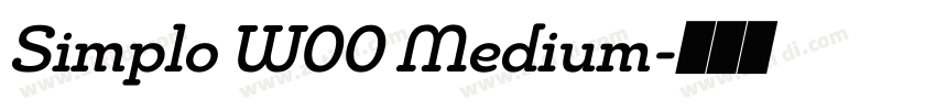Simplo W00 Medium字体转换
